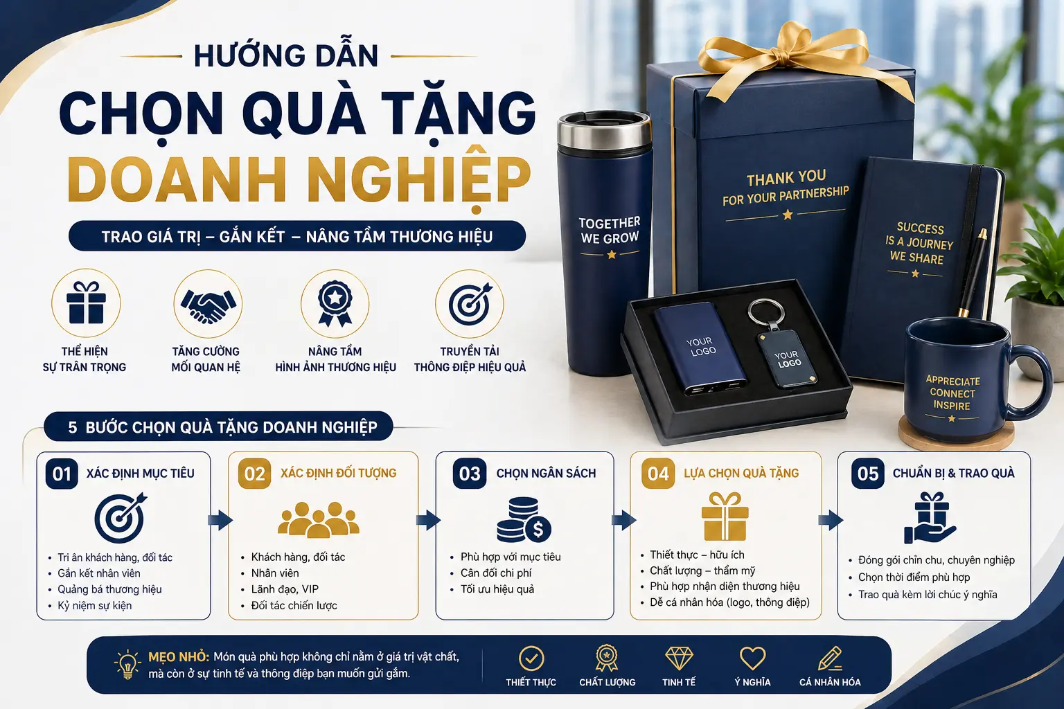 Hướng dẫn chọn quà tặng doanh nghiệp