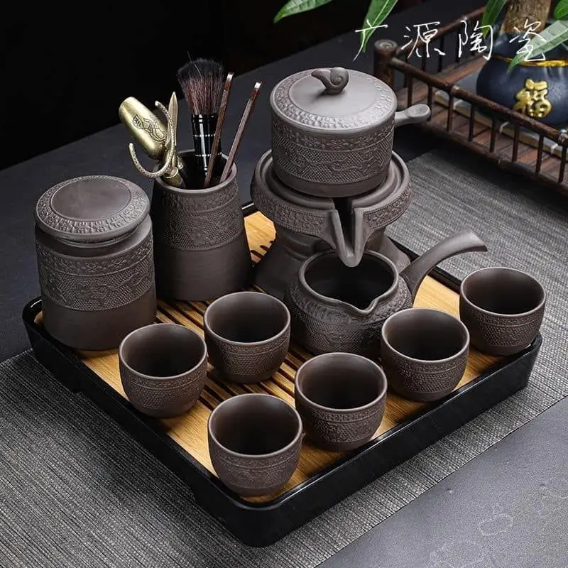 Bộ ấm chén trà gốm cao cấp