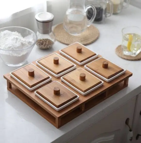 Khay bánh kẹo từ gỗ