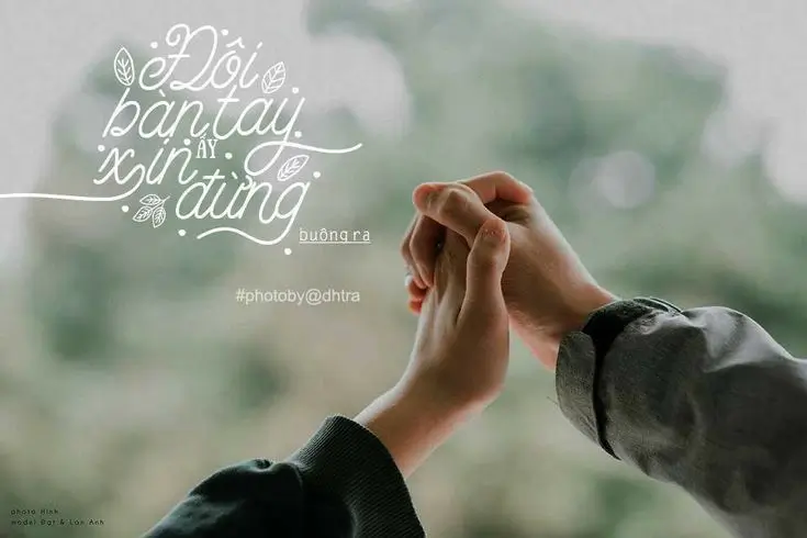 Câu nói từng nhắc tới “ Đôi bàn tay ấy xin đừng buông ra”