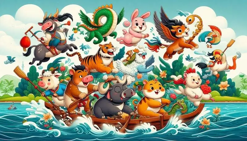 12 con giáp là gì? Thứ tự, ý nghĩa và cách tính tuổi theo văn hóa Việt Truyền thuyết cuộc đua 12 con giáp