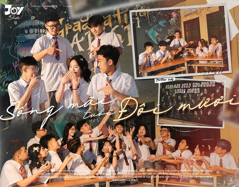 Khung ảnh kỉ niệm tập thể lớp