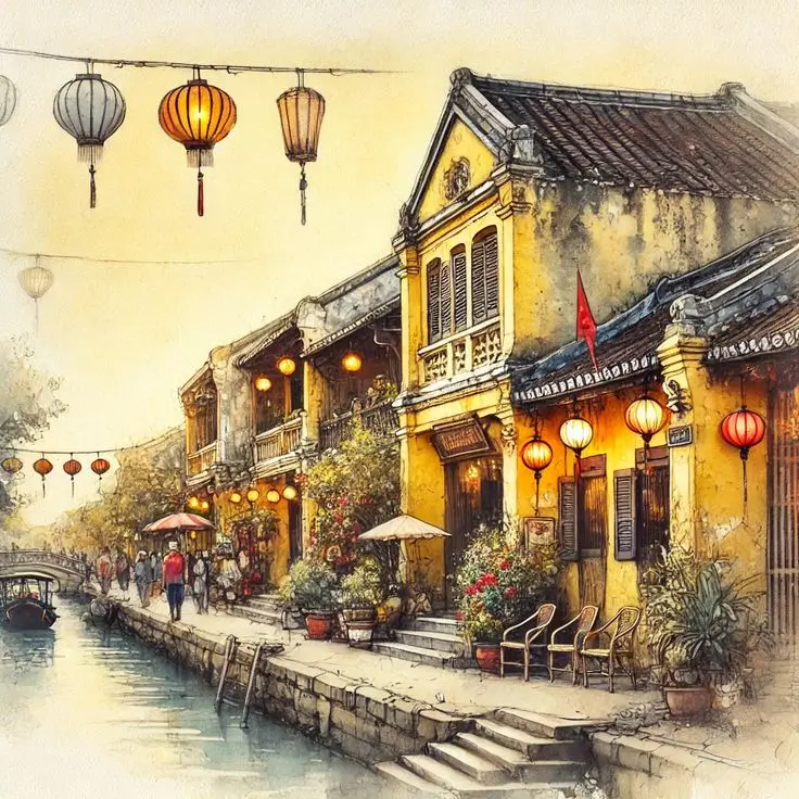 Quà lưu niệm Đà Nẵng: 25+ gợi ý đặc trưng, đẹp và đáng mua sau chuyến đi 17 tranh ve pho co hoi an