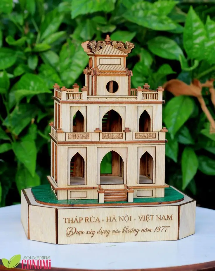 Tháp Rùa Hồ Gươm: Tìm Hiểu Về Lịch sử và giá trị văn hóa Mô hình tháp Rùa Hồ Gươm
