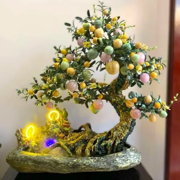 Lời chúc thọ người cao tuổi hay nhất, ý nghĩa và trang trọng Cây đào bonsai đá quý