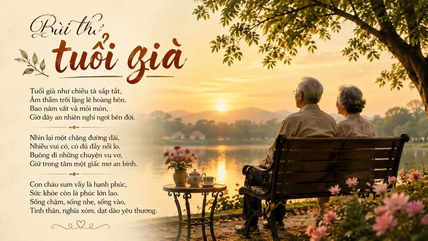 35+ Bài Thơ Tuổi Già Hay, Sâu Lắng Và Ý Nghĩa Về Cha Mẹ, Ông Bà, Tuổi Xế Chiều Bài thơ tuổi già