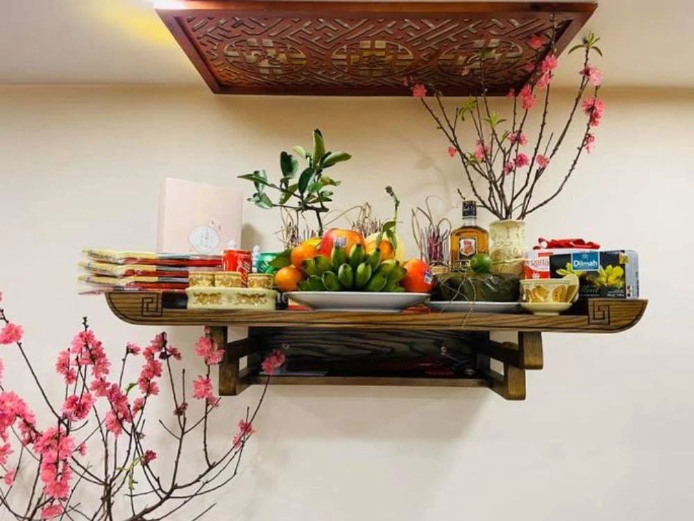 Trang trí bàn thờ Tết giúp duy trì nét văn hoá tín ngưỡng của người Việt 