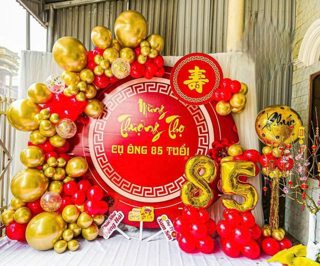 Mẫu trang trí tiệc mừng thọ 7