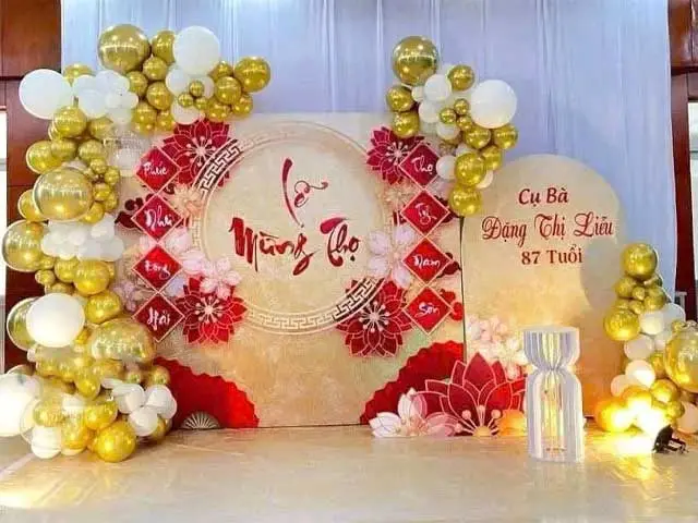 Mẫu trang trí tiệc mừng thọ 8