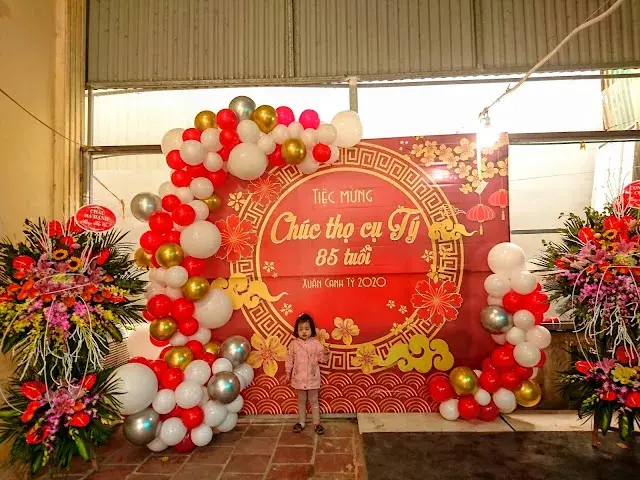 Mẫu trang trí tiệc mừng thọ 10