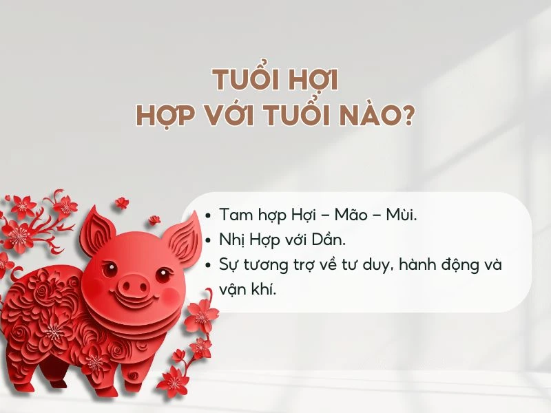 Tam hợp Hợi-Mão-Mùi, nhị hợp với Dần