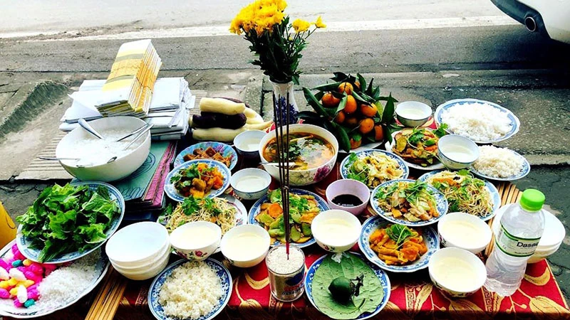Văn khấn mùng 1 Tết ngoài trời
