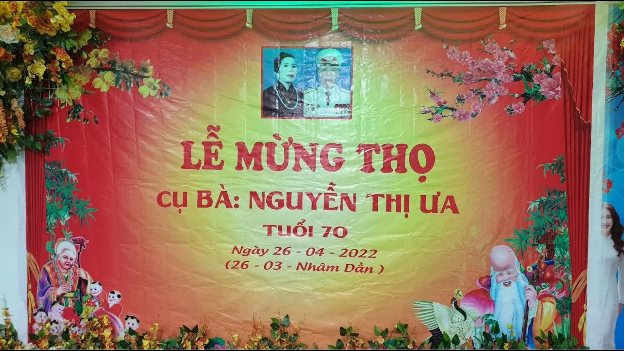 Mẫu trang trí tiệc mừng thọ 3