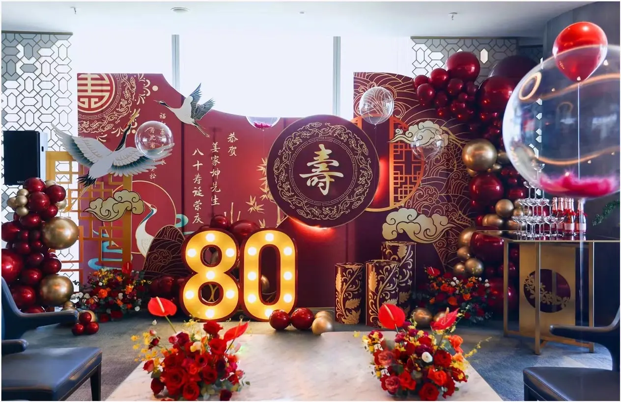 Mẫu trang trí tiệc mừng thọ 4