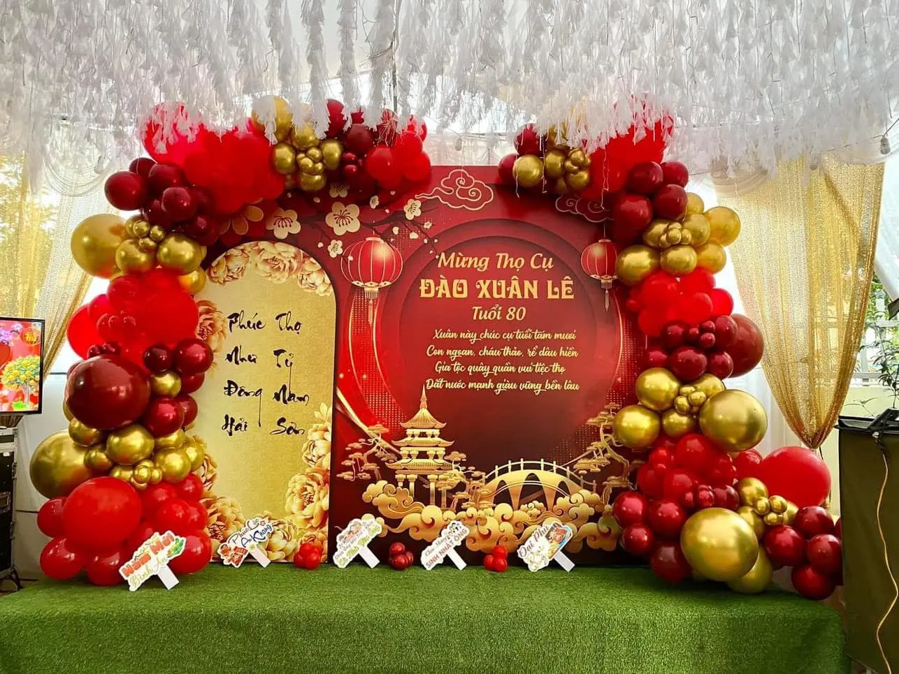 Mẫu trang trí tiệc mừng thọ 5