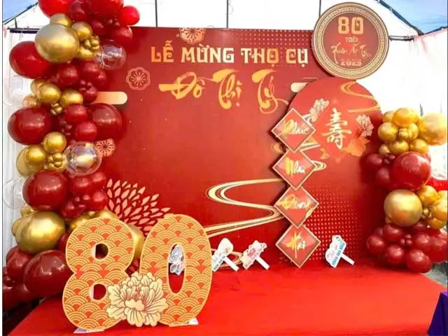 Mẫu trang trí tiệc mừng thọ 6