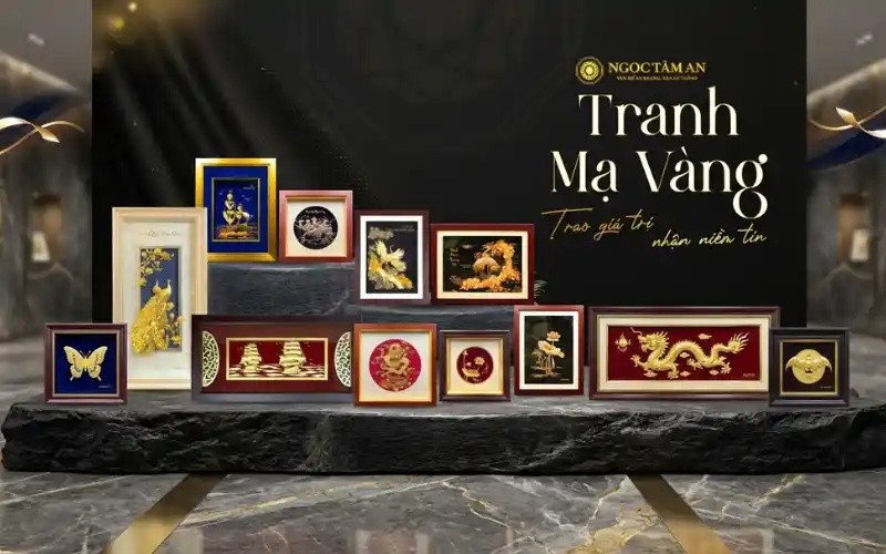 Tranh mạ vàng 24k