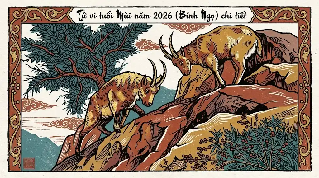 Tổng quan tử vi tuổi Mùi 2026 lục hợp Thái Tuế và hạn Tam Tai