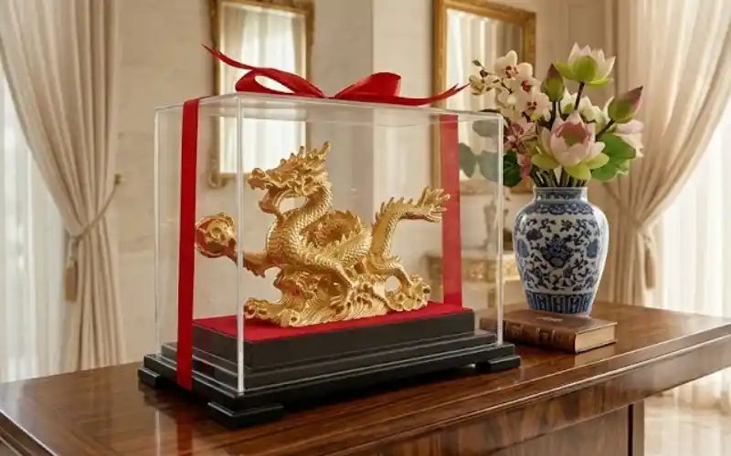 Rồng là linh vật đứng đầu trong tứ linh, tượng trưng cho quyền lực, cát khí và vận may lớn