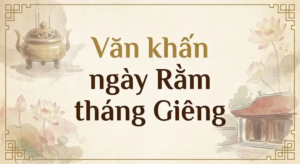 Văn khấn ngày Rằm tháng Giêng Tết Nguyên Tiêu