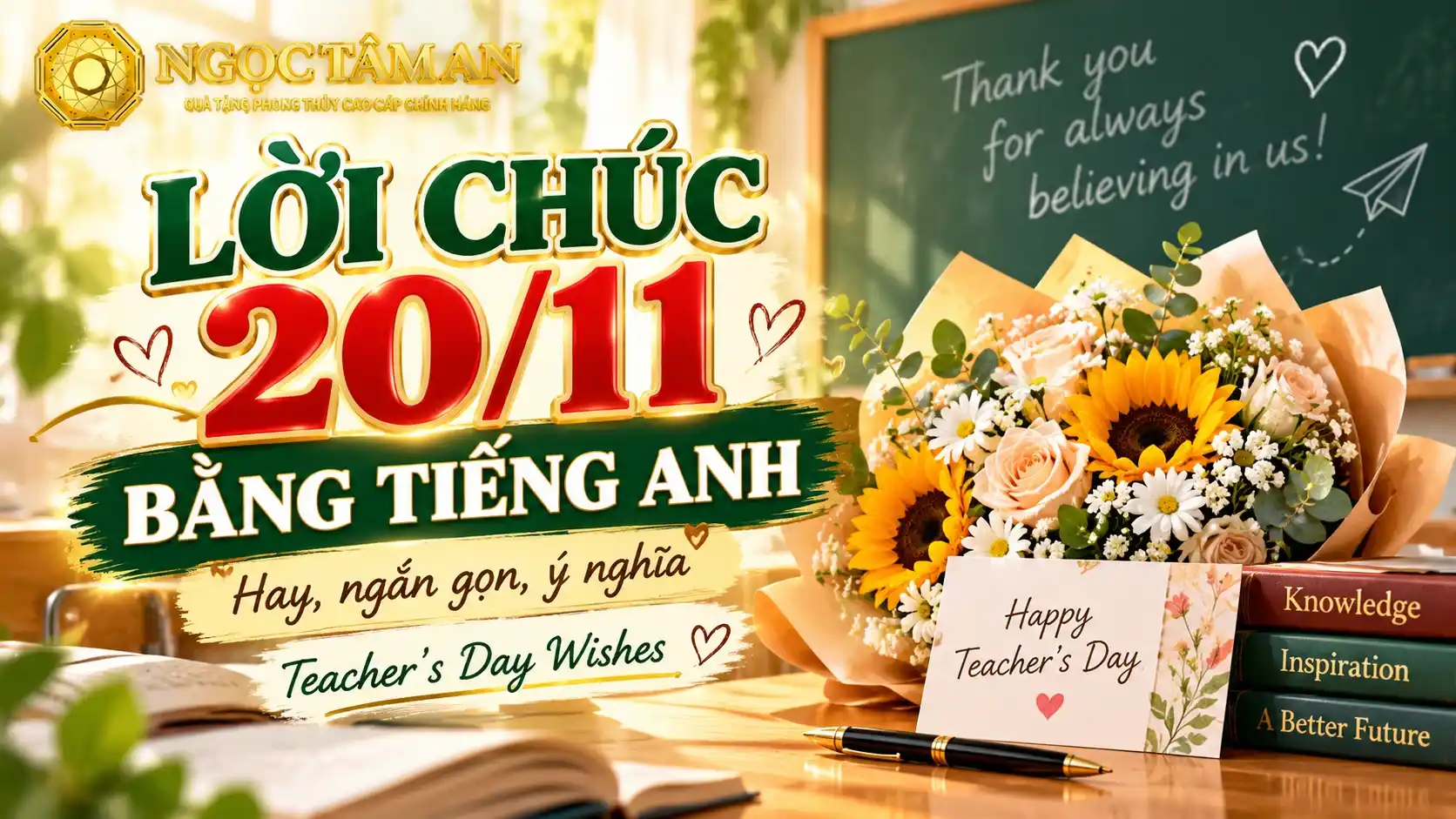 Lời chúc 20/11 hay và ý nghĩa