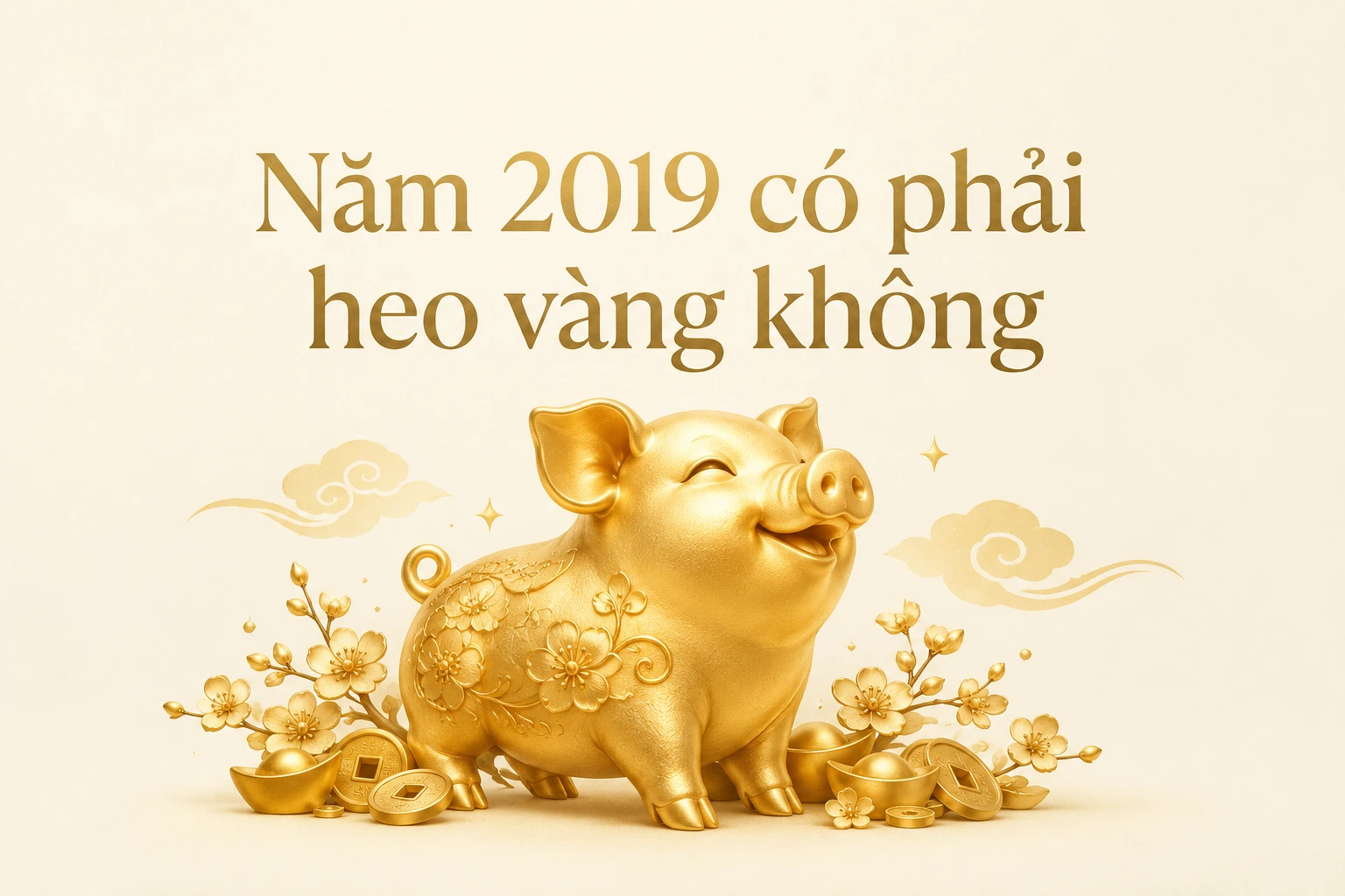 Thắc mắc năm 2019 có phải heo vàng