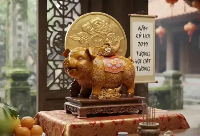 Hình tượng con heo tượng trưng cho năm 2019 Kỷ Hợi