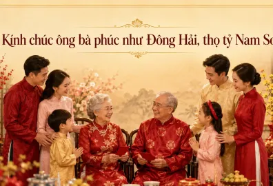 Mẫu ghi phong bì mừng thọ cho ông bà