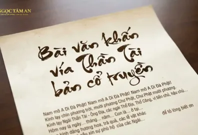 Bài văn khấn vía Thần Tài bản cổ truyền đầy đủ