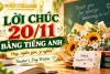 Lời chúc 20/11 hay và ý nghĩa