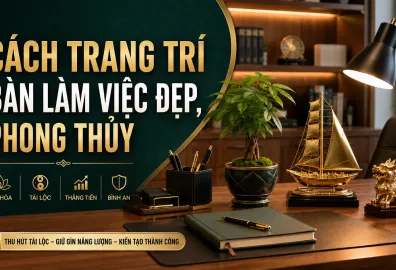 Cách trang trí bàn làm việc