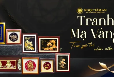 Tranh quà tặng mạ vàng - Ngọc Tâm An